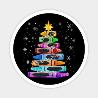 Christmas Crayon Tree Light Magnet